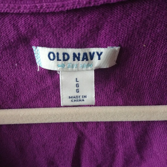 3/$30 SALE Old Navy Purple cropped Bolero Cardigan - Picture 3 of 7